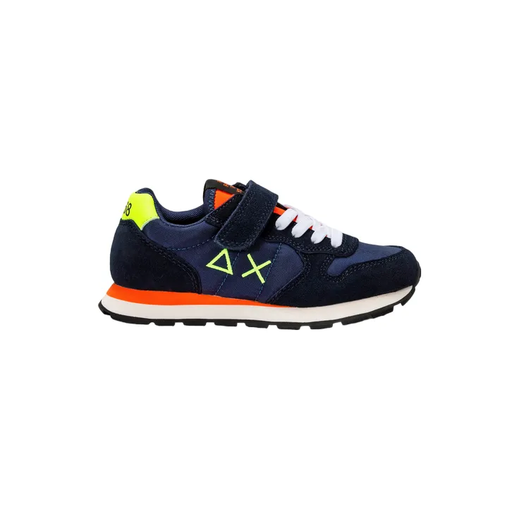 Sun68 scarpa sneakers da ragazzo Tom Fluo Kid Z33302K 07 blu