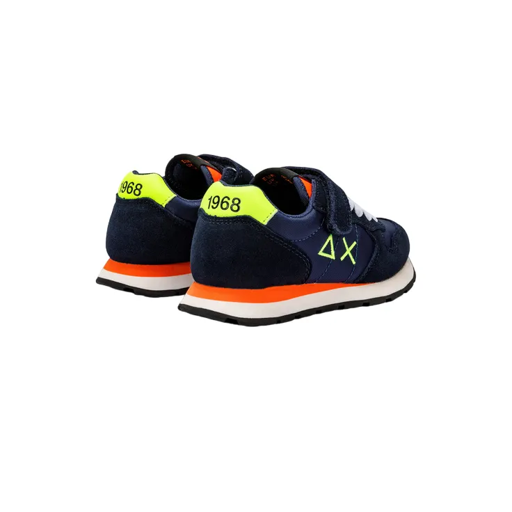 Sun68 scarpa sneakers da ragazzo Tom Fluo Kid Z33302K 07 blu