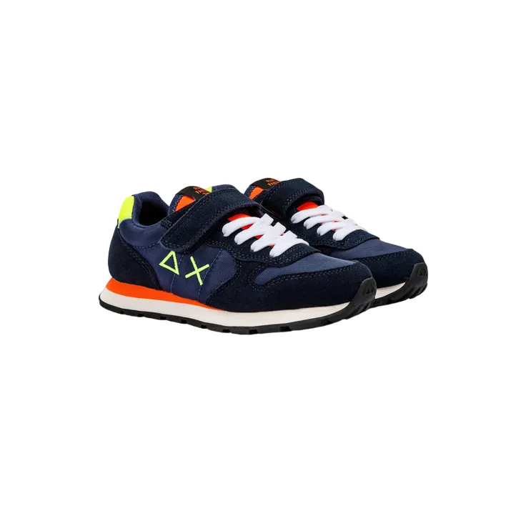 Sun68 scarpa sneakers da ragazzo Tom Fluo Kid Z33302K 07 blu