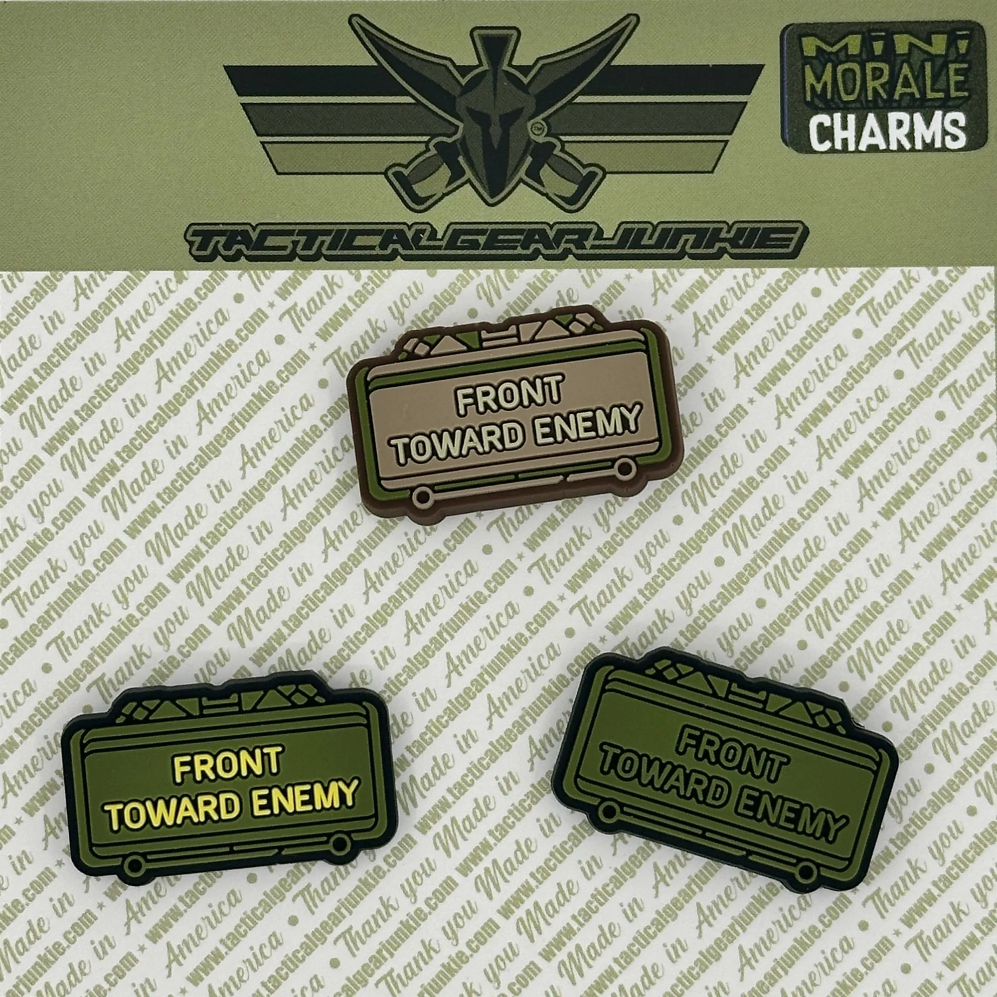 Tactical Mini Morale Charms - Claymore Mine Pack - Set of 3