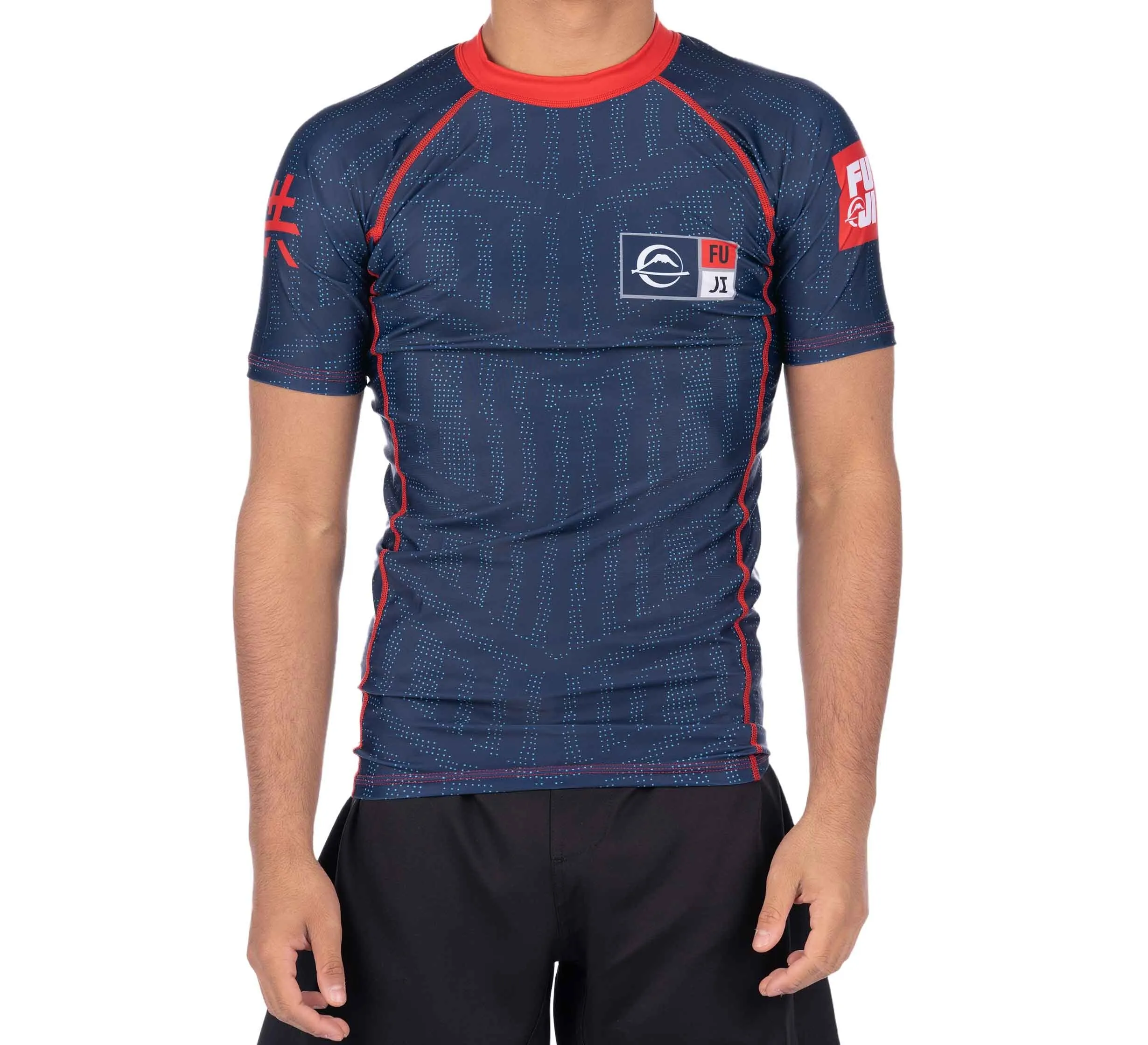 Team FUJI Short Sleeve Rashguard Blue [ADULT SIZES]