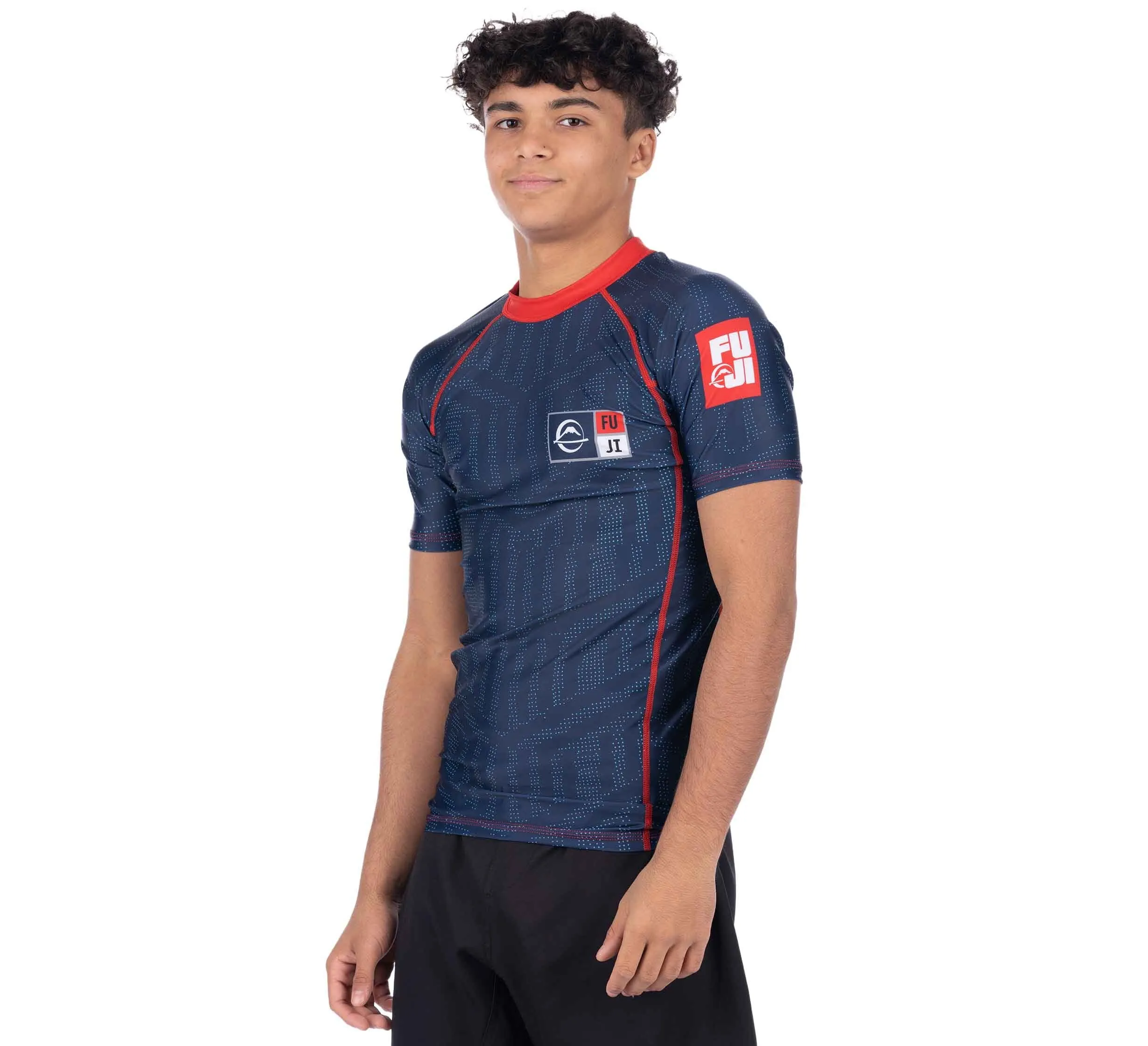 Team FUJI Short Sleeve Rashguard Blue [ADULT SIZES]