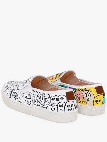 THE QUIRKY NAARI Color Me Up Slipons - Show Off Your Unique Flair | Multicolor | 3 UK