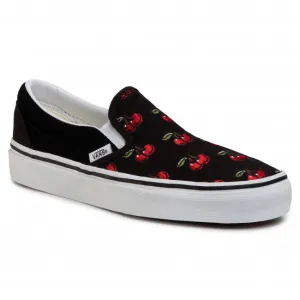 (U38L6M) Cherries Classic Slip-On Shoe - Black