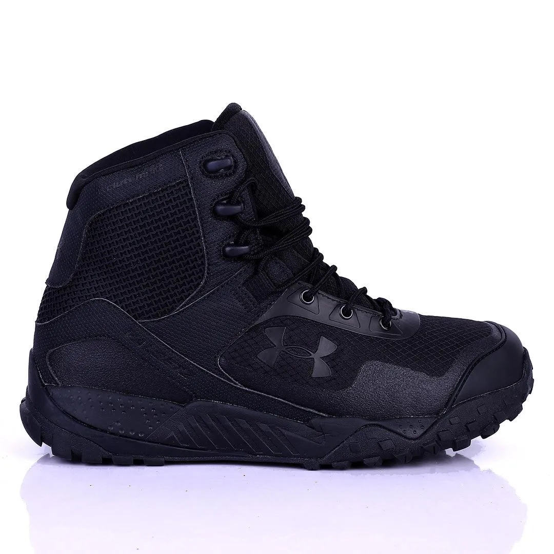 UA Lace Up Solid Tactical Black Boot