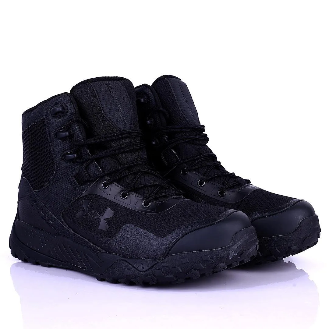 UA Lace Up Solid Tactical Black Boot