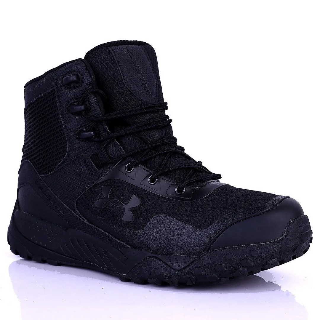 UA Lace Up Solid Tactical Black Boot