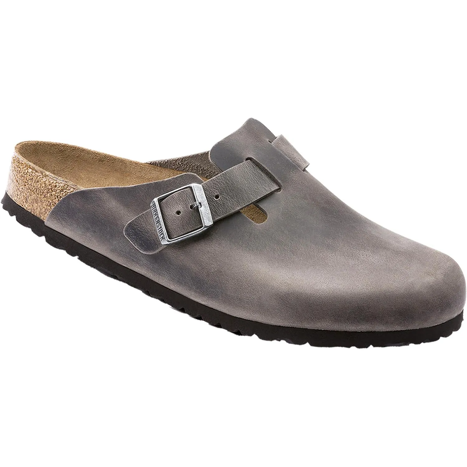 Unisex Birkenstock Boston Iron Oiled Leather