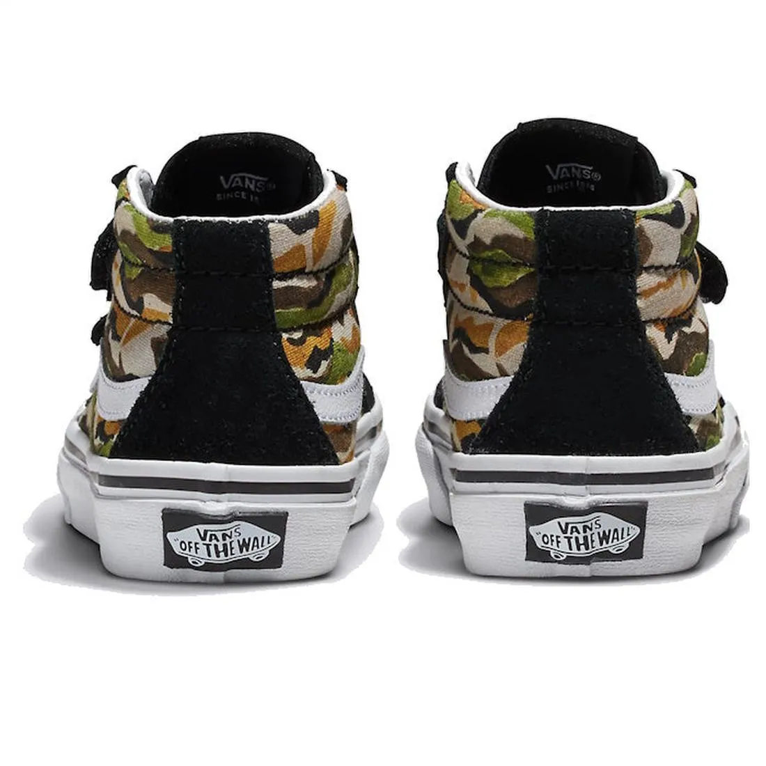 Vans Kids Sk8 Mid Reissue V Painted Camo Green