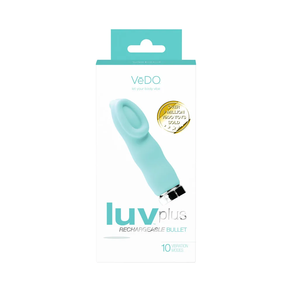 VeDO Luvplus Rechargeable Vibe - Tease Me Turquoise