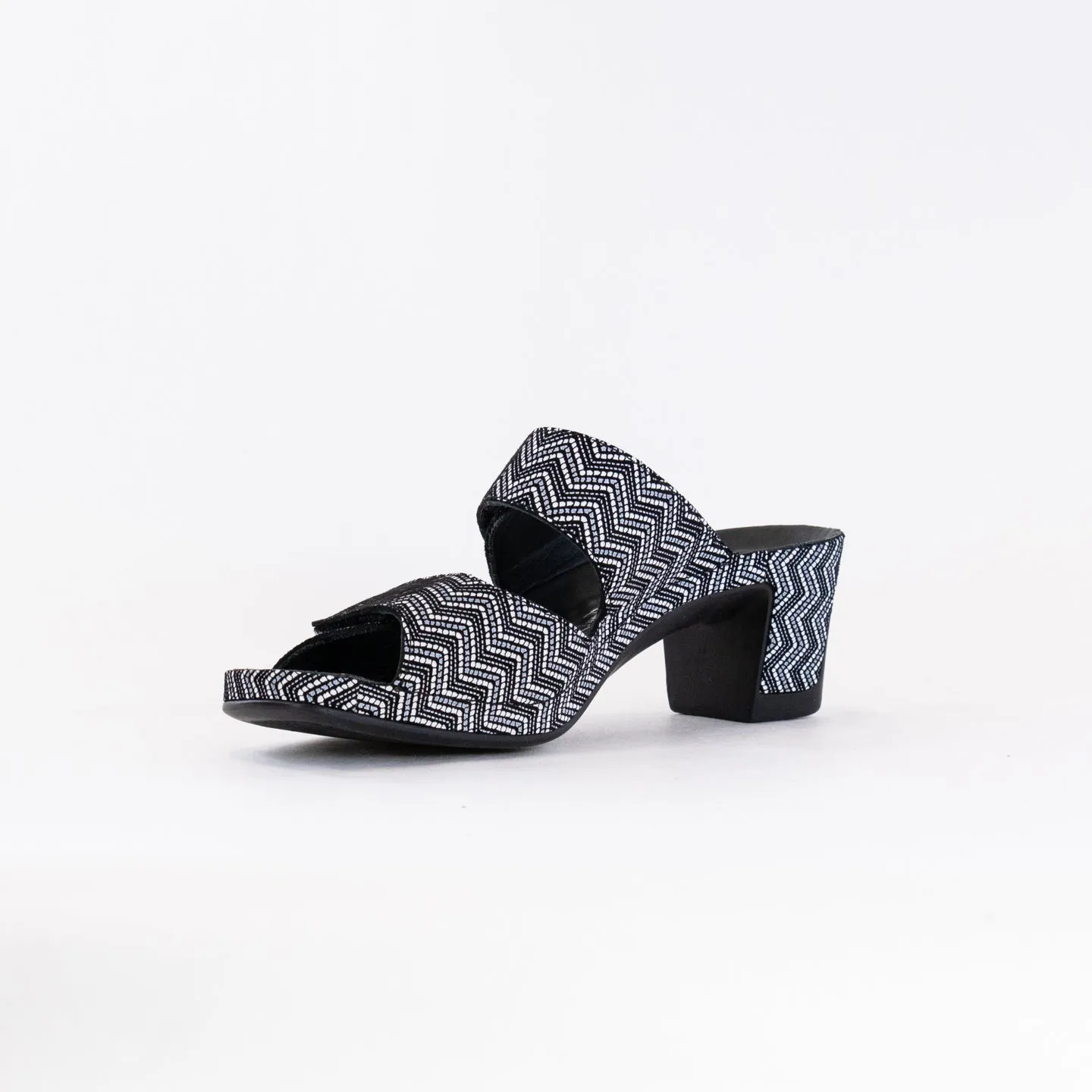 Vital Joy Mule Sandal (Women's) - Black Chevron Leather