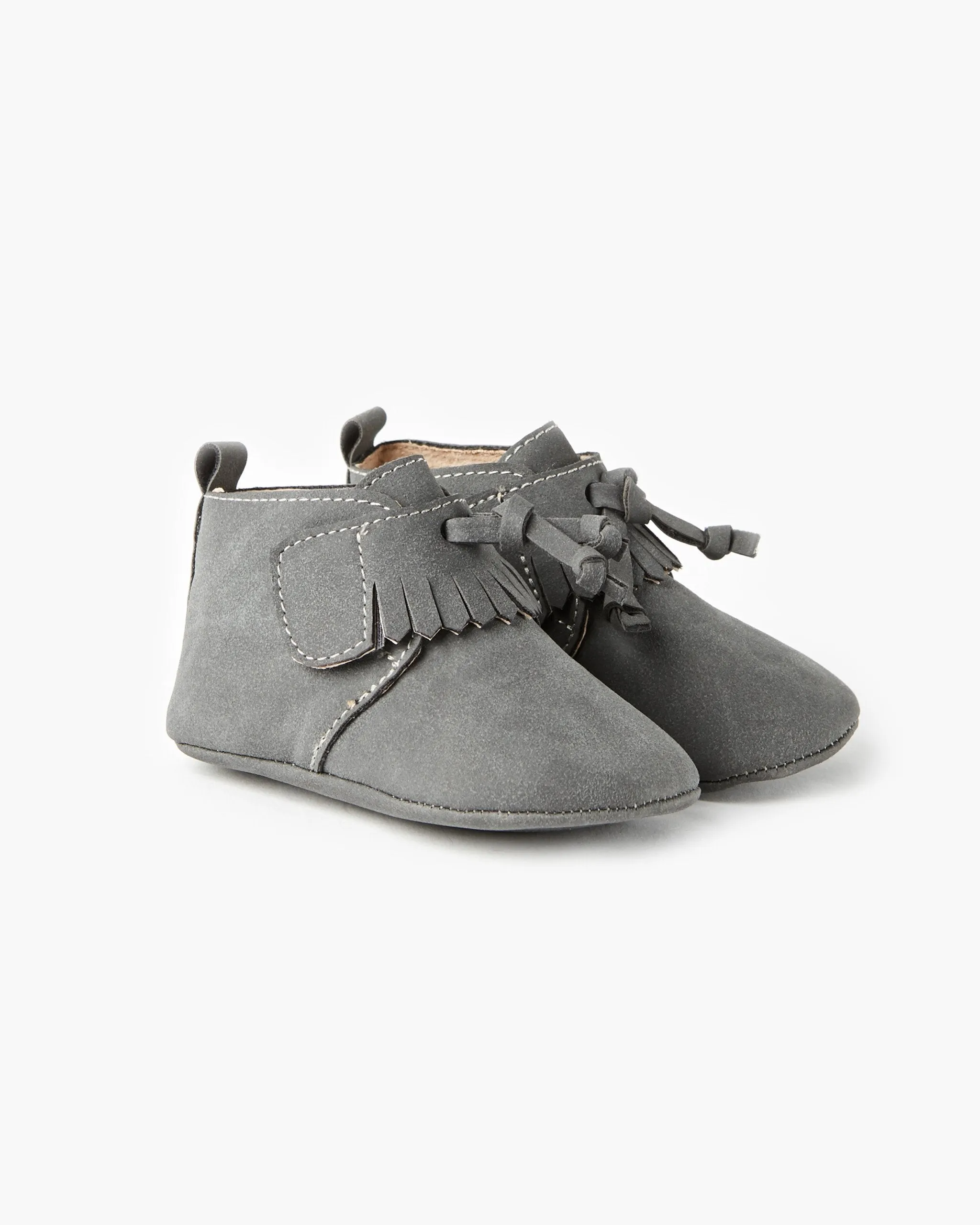 Walnut Oates Tassel Boot Grey