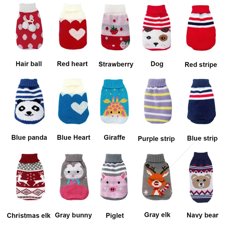 Warm Cat Clothes - Cozy Christmas Sweater for Cats - Festive Pet Clothing