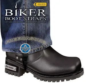 Weather Proof- Boot Straps- Freemasons- 6 Inch - BBS/FM6