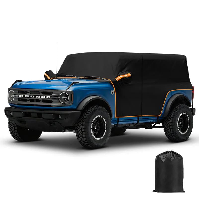 Weatherproof 420D Oxford Cloth Full Door Cab Cover for 2021-Later Bronco 4 Door