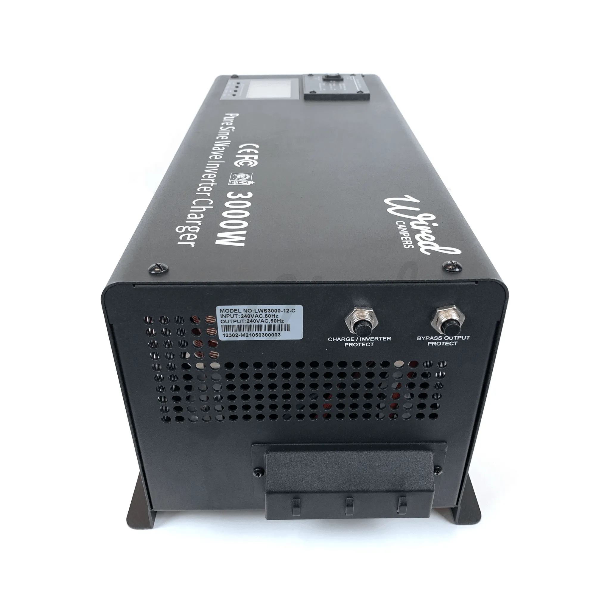 Wired Campers 3000W (3kW) Low Frequency Hard Wired Off Grid 12V Inverter Charger - 240V 50HZ