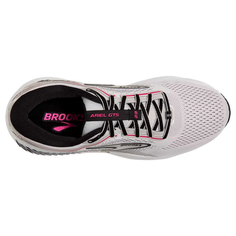 Women's Ariel GTS 23 Running Shoe - Grey/Black/Pink - Regular (B)