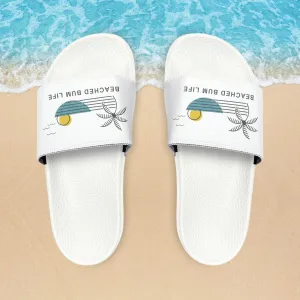 Women's - BEACHED BUM LIFE - PU Slide Sandals - B