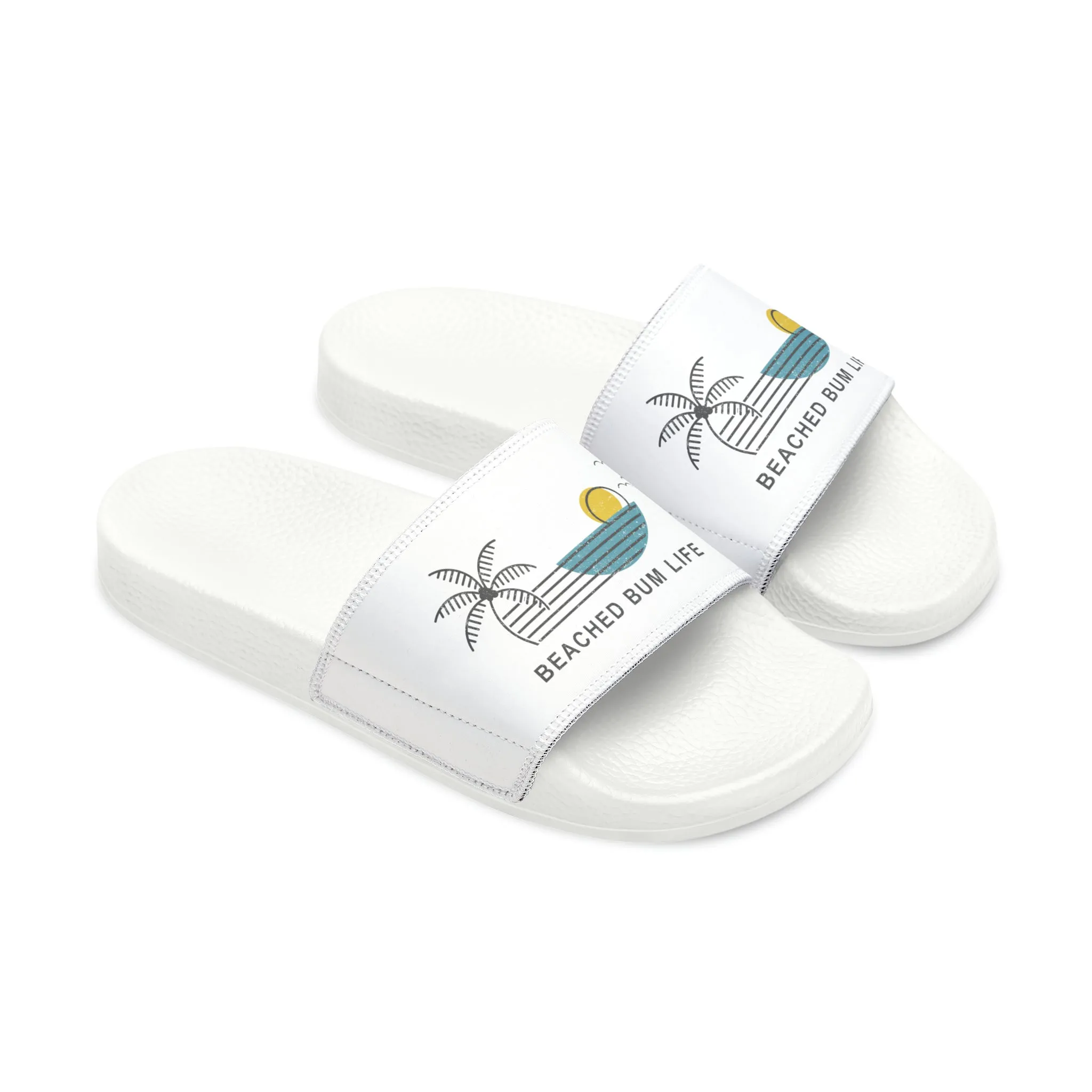 Women's - BEACHED BUM LIFE - PU Slide Sandals - B