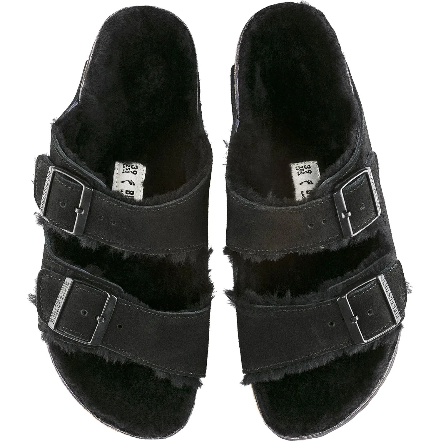 Women's Birkenstock Arizona Shearling Black Suede