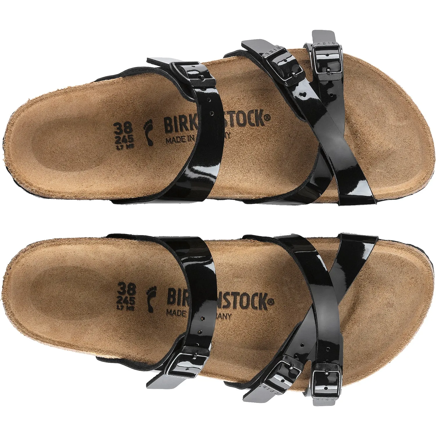 Women's Birkenstock Franca Black Patent Leather