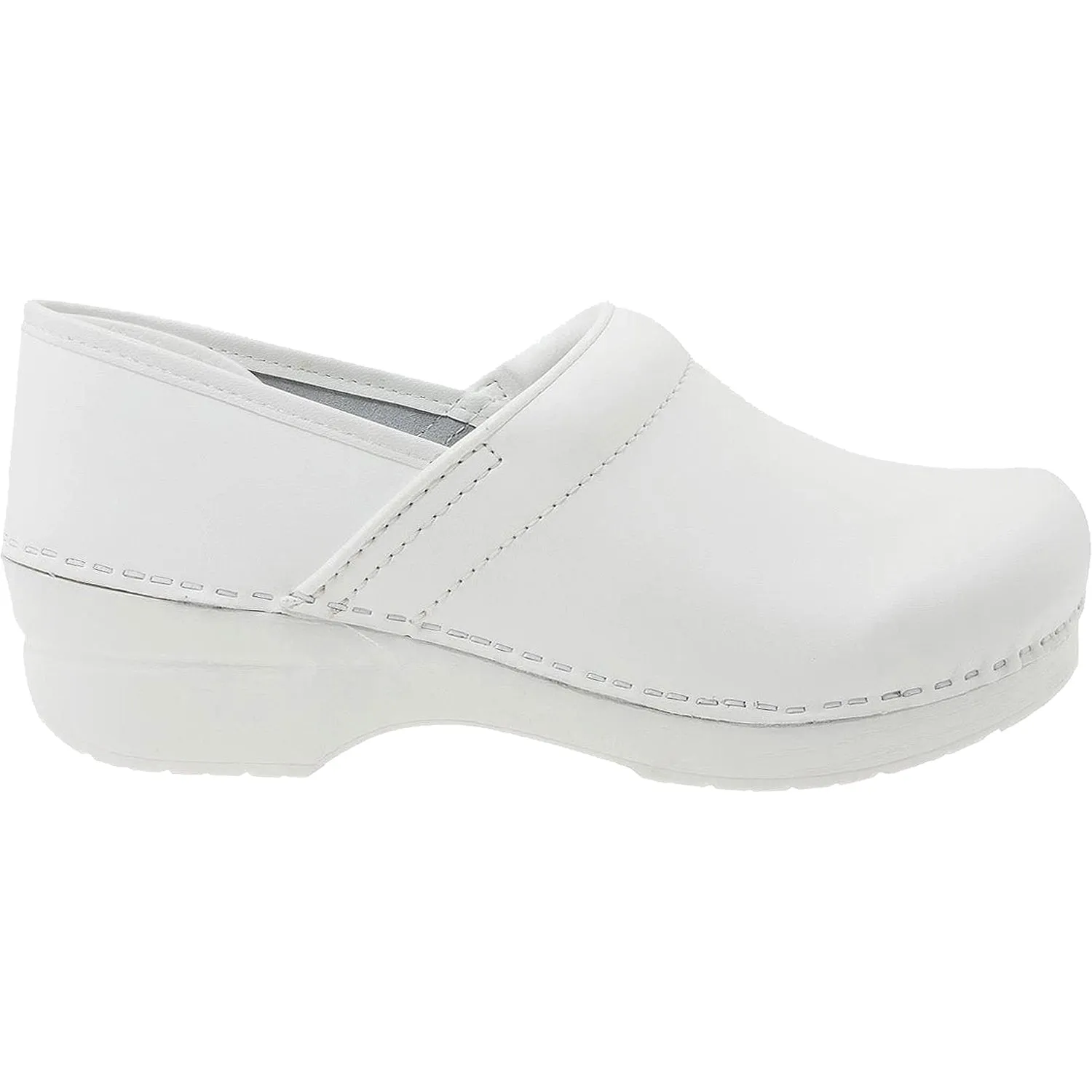 Women's Dansko Professional Clog White Box Leather