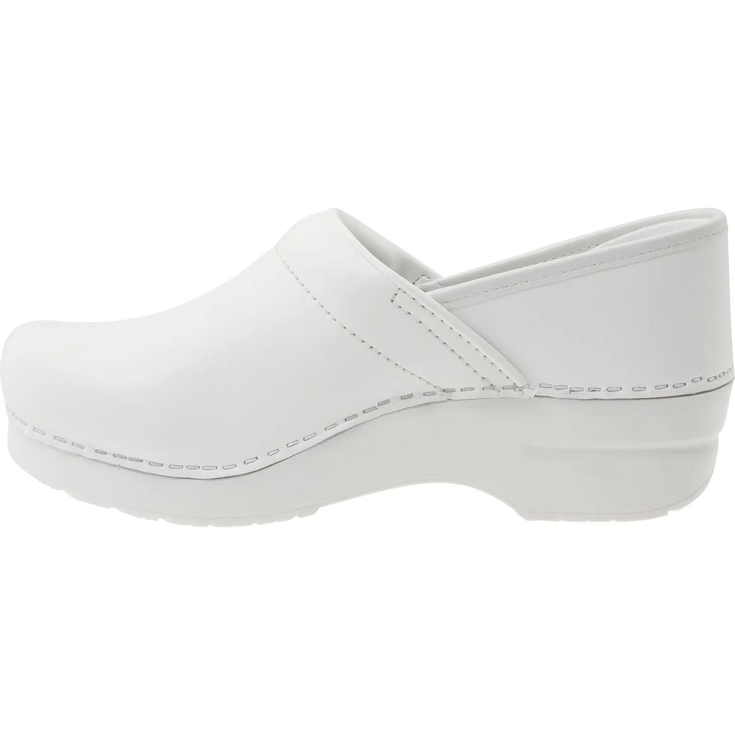 Women's Dansko Professional Clog White Box Leather