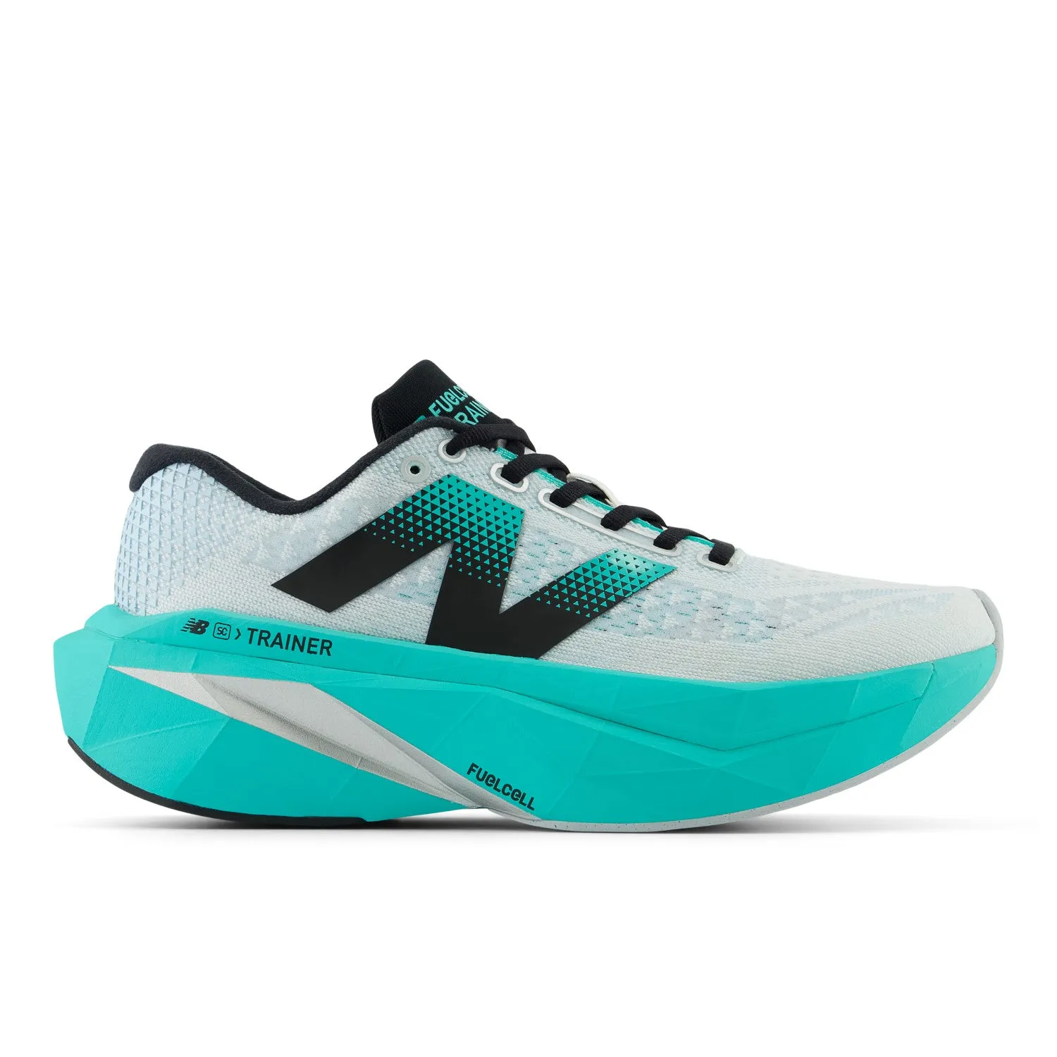 WOMEN'S FUELCELL SUPERCOMP TRAINER V3 - B - W4 WHITE/CYBER JADE