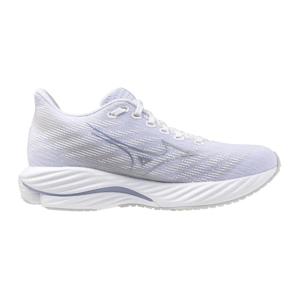 Women's Mizuno Wave Rider 28 Running Shoe in White Nimbus Cloud