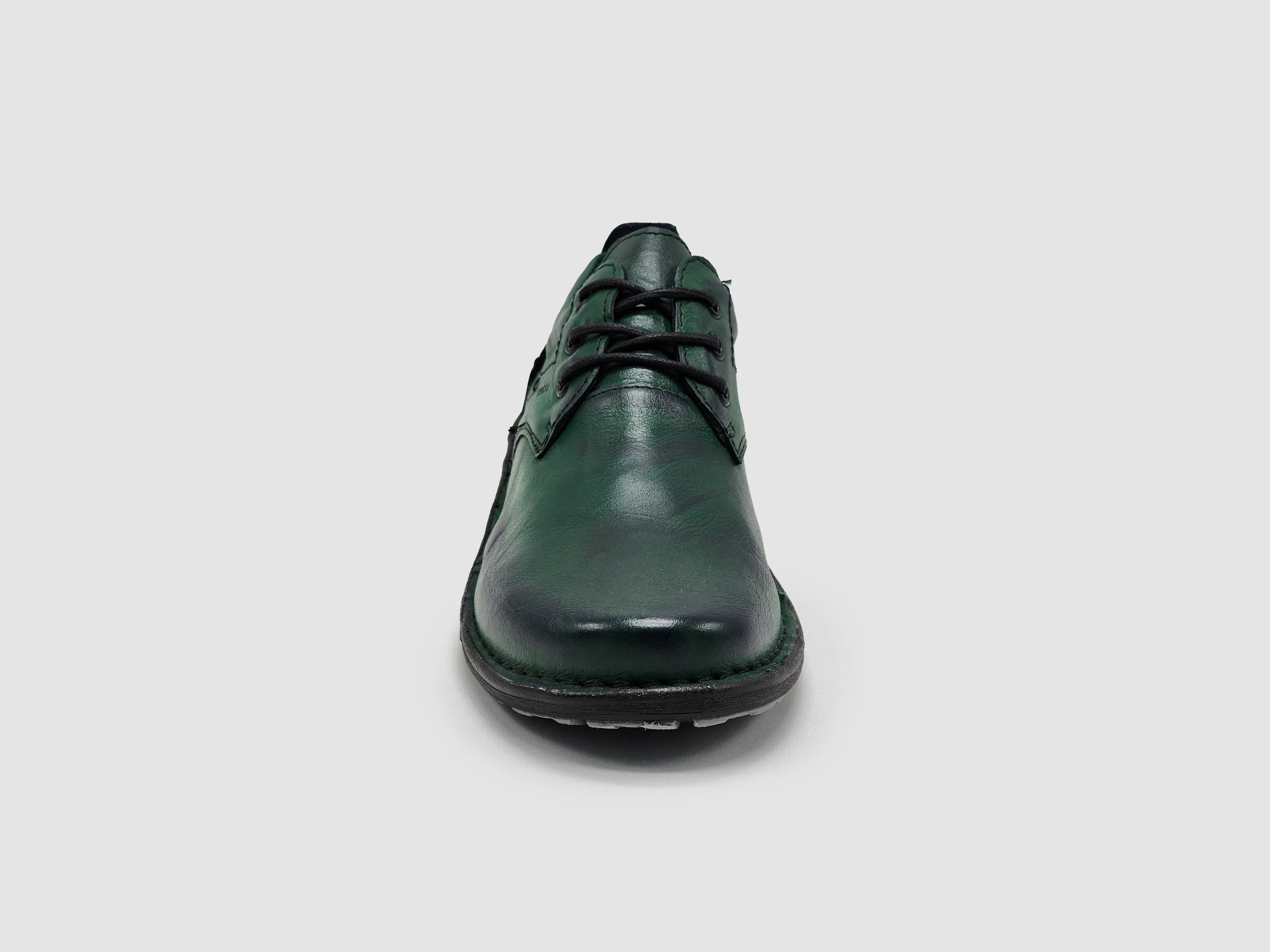 Women's Old-Fashioned Leather Shoes - Green