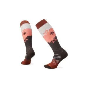 Women's Ski Full Cushion Snowpocalypse Pattern Over The Calf Socks