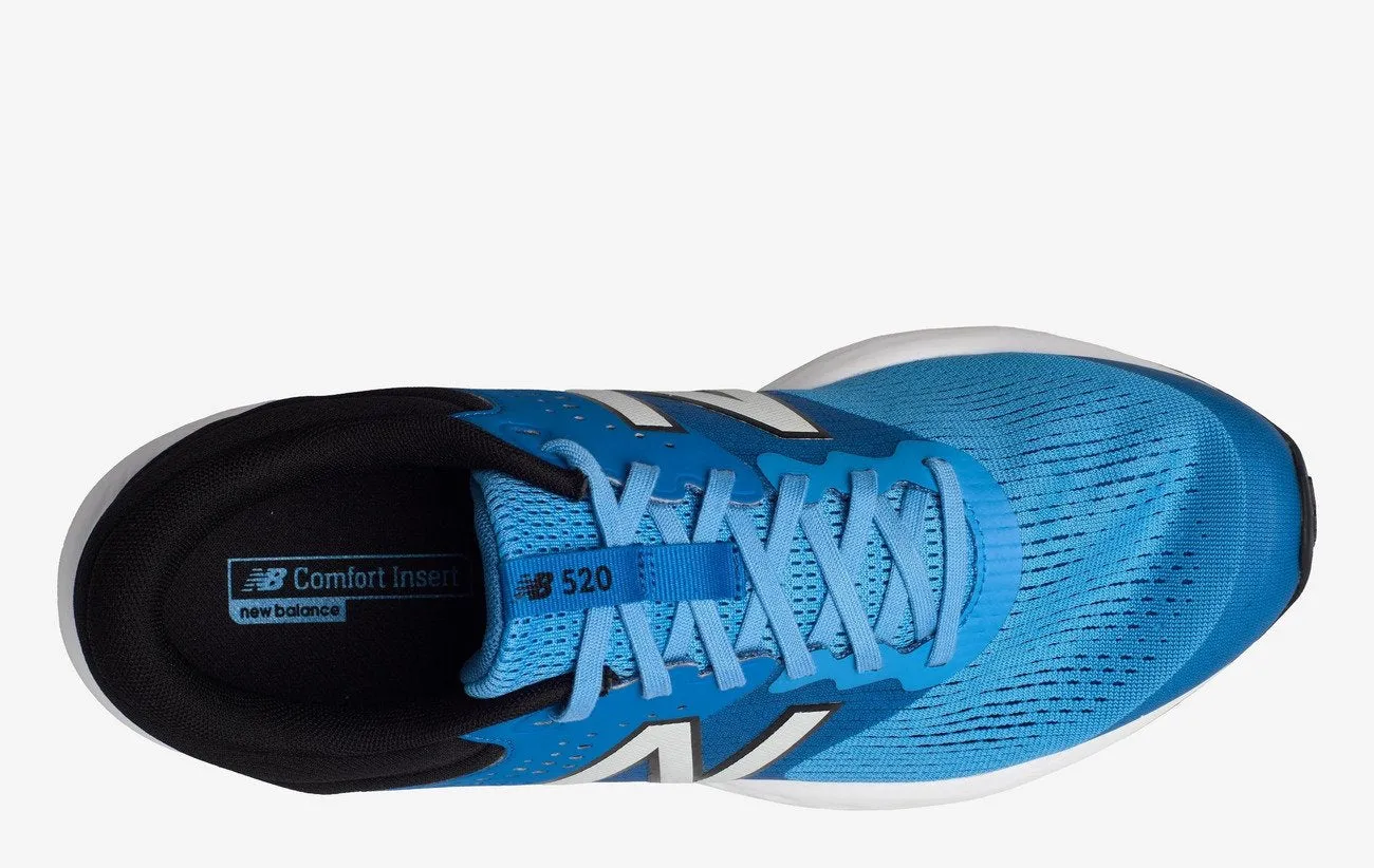 Womens Wide Fit New Balance M520CL7 Walking & Running Trainers - Light Blue/Black