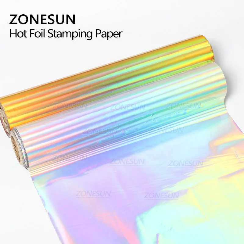 ZONESUN Hot foil Stamping Paper Leather Fabric PU Glitter Decorative Artificial Metal Leather for Sewing Material Leather Skin